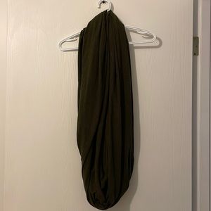 American Apparel olive green circle scarf